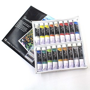 2024 Artiste Chaud Dessin 18 couleurs <span class=keywords><strong>Gouache</strong></span> Peinture Kit Pour Étudiant - Product Image 1