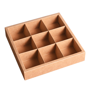 Caja de regalo de comida de Papel kraft de lujo personalizada, con tapa y divisores, embalaje de macarrón, postre, mooncake, <span class=keywords><strong>bon</strong></span>, barra de chocolate - Product Image 2