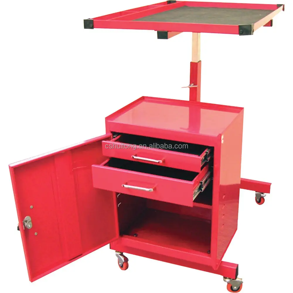 Garage Rolling Tool Cart Mechanic Cabinet Storage Drawers Organizer Toolbox Tray