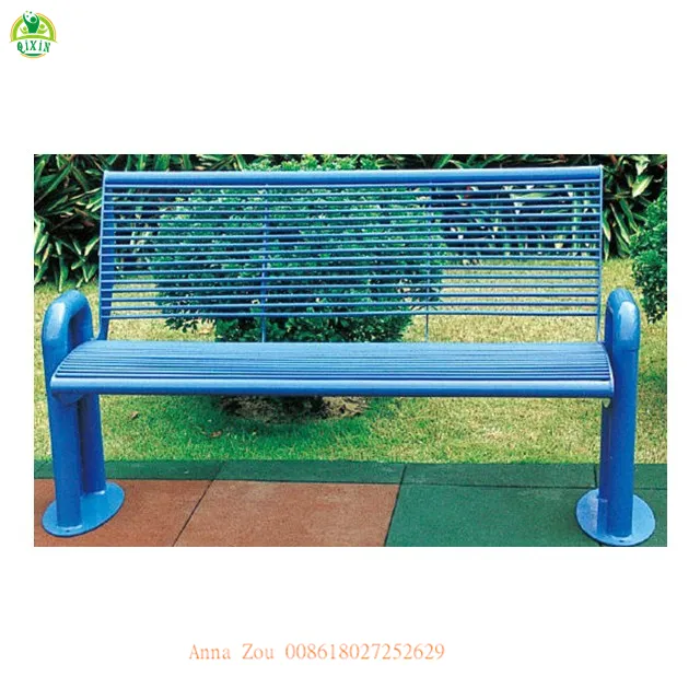 Banc de jardin en métal et acier inoxydable, accessoires de jardin, fournisseur chinois, doré, QX-145E