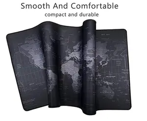 La marca se antideslizante de goma-diseño personalizado de impresión grande mundo mapa del mundo de juego Mouse Pad Mat alfombra gran mouse pad