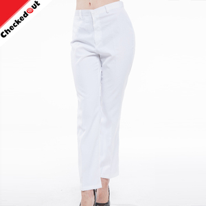 2017 nuevo diseño delgado elegante pantalón blanco <span class=keywords><strong>camarera</strong></span> chef pant mujeres ocasionales respirables - Product Image 2