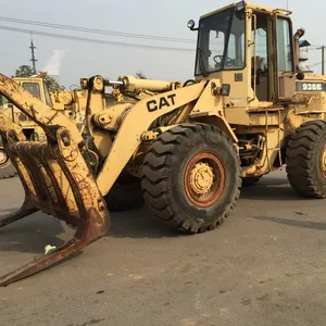 Japan Original Used CAT 936 휠 Loader 3ton 와 Log 포크