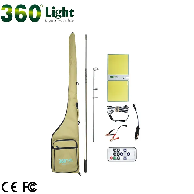 360 ışık 12 v Led Snara Işık Teleskopik Cob Olta Led Açık Kamp 600 w 800 w