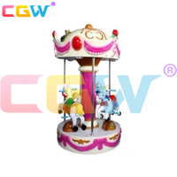 Manège à chevaux en fibre de verre CGW Euro Coin Arcade pour enfants, jeu de manège d'arcade pour enfants