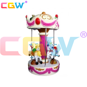 Máquina de <span class=keywords><strong>Juegos</strong></span> de Carrusel de Caballitos de Fibra de Vidrio CGW Euro Coin Arcade para Niños - Product Image 2