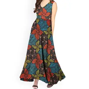 Personalizado Mulheres Cera Kitenge Africano Ancara Dashiki Vestido Longo Fornecedores Fornecedores