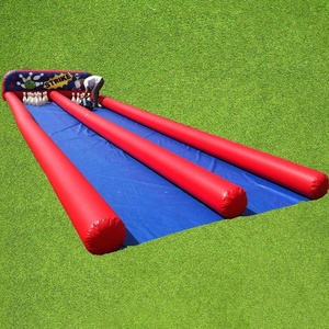 Juego de pista de bolos inflable al aire libre/Juego de bolos inflable Juegos deportivos de callejón/Bolera inflable para la venta - Product Image 3
