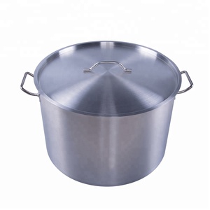 Autocuiseur grande taille de marmite Double fond en acier inoxydable Style américain Pote métal personnalisé avec couvercle de marmite Style 03 - Product Image 1