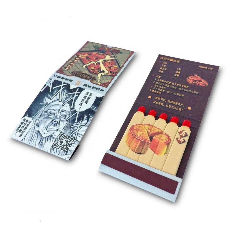 High quality wholesale custom safety advertising book matches simple matches