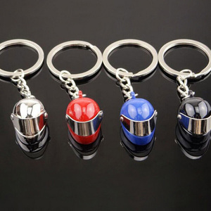 2026 HOT SALE 3D Metal Model Car Helmet Keychain Key Chain Mini Motorcycle Pendant Holder <strong>Men</strong> Motor Accessories Helmet <strong>Keyring</strong> - Product Image 1