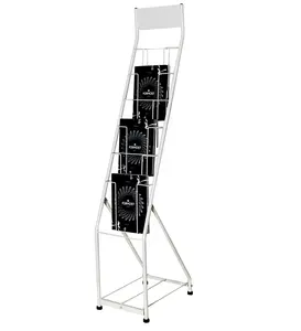 Zeitschriften Outdoor Display Rack/Metalldraht Katalog Regal/Hotel Lobby Freistehende Zeitungs ständer