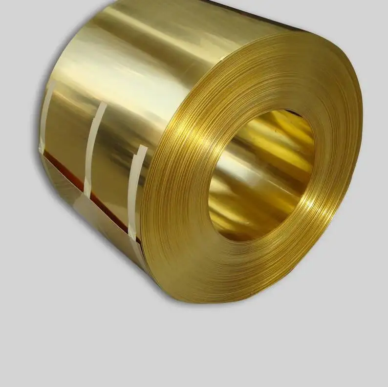 Tira de latón de cobre, rollos de hoja de latón, ASTM C2600, C2680, C26000, H62, H65, H70, H68