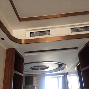 Le métal décoratif de plafond de garnitures profile le canal incurvé <span class=keywords><strong>en</strong></span> U de cadre de plafond d'acier inoxydable - Product Image 5
