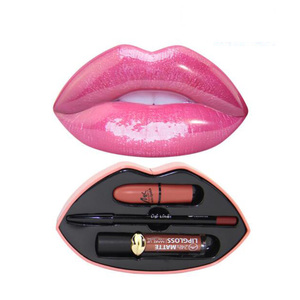 Marque privée en gros bouche conteneur longue durée lipgloss imperméable à l'eau lèvre liner mat cosmétiques rouge à lèvres <span class=keywords><strong>kit</strong></span> - Product Image 3