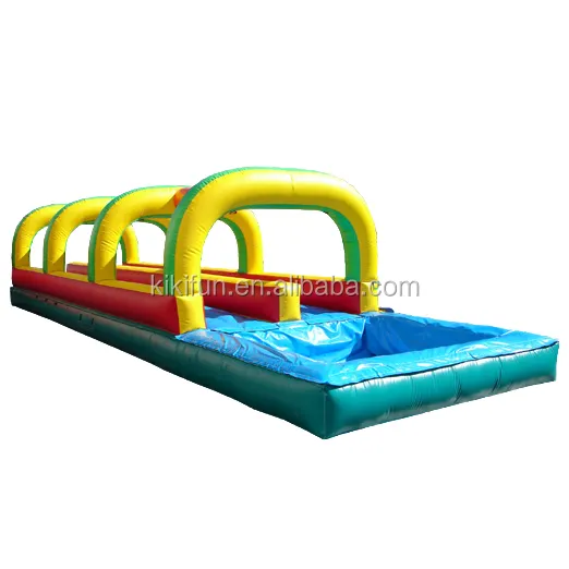 Volwassen grootte opblaasbare water zwembad slides voor huur/slip en glijbaan voor kinderen grote/40ft slip n slide opblaasbare slip de stad