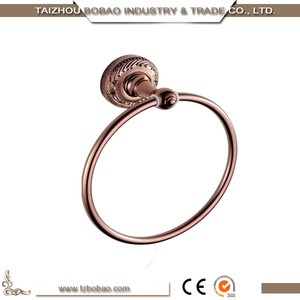 Extravagante De Cerámica Decorativa Brillante <span class=keywords><strong>Oro</strong></span> <span class=keywords><strong>Aros</strong></span> para Toallas de <span class=keywords><strong>Baño</strong></span> - Product Image 3