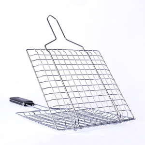 Red <span class=keywords><strong>de</strong></span> <span class=keywords><strong>barbacoa</strong></span> <span class=keywords><strong>de</strong></span> acero inoxidable Clip <span class=keywords><strong>de</strong></span> pescado a la parrilla Resistencia a altas temperaturas Mango <span class=keywords><strong>de</strong></span> madera Engrosado Bold Plating Abrazadera para tostadas H4 - Product Image 3