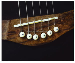 Ponticello e Capotasto in Osso per Chitarra Acustica e Perni in Osso per Chitarra Realizzati in Vero Osso - Product Image 2
