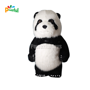 <span class=keywords><strong>Costume</strong></span> <span class=keywords><strong>de</strong></span> panda gonflable géant avec fourrure <span class=keywords><strong>Costume</strong></span> gonflable ours mascotte - Product Image 3