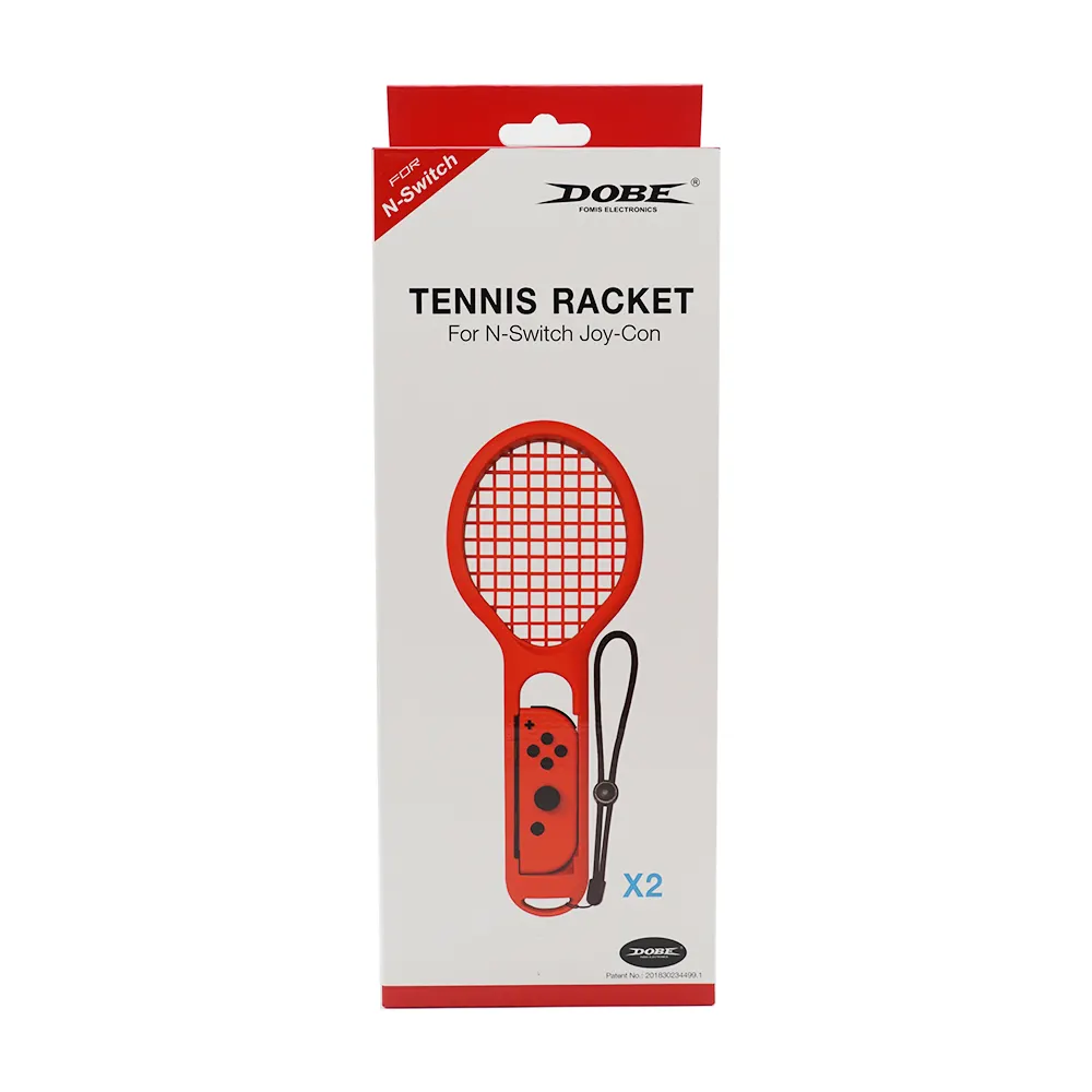 DOBE Twin Pack Tennis Racket Joy-Con Attachment Controllers Hand Grip Mario Tennis Aces Game Somatic Game Accessories for Ninten