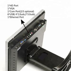 Mesin POS 15 "Profesional Untuk Restoran/Toko/Bisnis LCD Hitam ODM Pendidikan Intel Core I5 Sistem Pos Layar Sentuh 4GB - Product Image 3