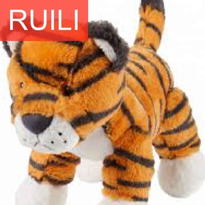 <span class=keywords><strong>Tela</strong></span> <span class=keywords><strong>de</strong></span> felpa 100% poliéster con estampado <span class=keywords><strong>de</strong></span> Tigre, para hacer juguetes suaves - Product Image 6