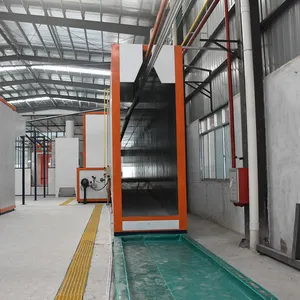 Auto paint booth Fully automatic powder coating line Factory sale powder coating line for aluminium profile