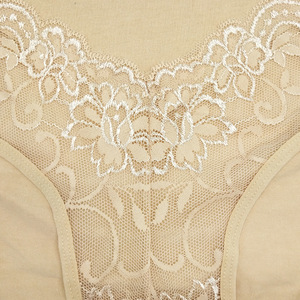 Culotte Sexy Transparente en Dentelle de Coton Grande Taille pour Femme - Product Image 6