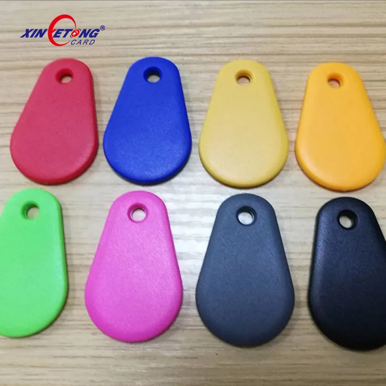 2018 new products custom logo mini locked RFID key fob /tag /chain with metal key ring for keyless entry system from china