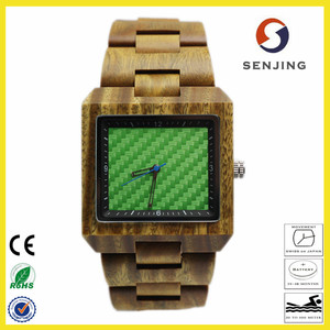 2017 Vogue design custom logo Square Cash wooden clock, your logo oem Wooden hourglass luxury for men - Product Image 5