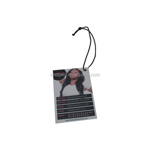 Giấy Màu Đen Mới Nhất Hàng May Mặc Treo Thẻ Quần Áo May Tag Trinh Nữ Tóc Mở Rộng Tag - Product Image 4
