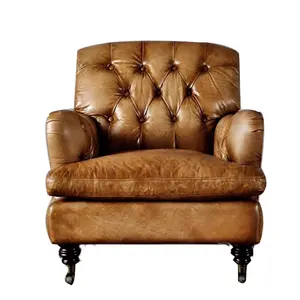 Hot selling home furniture leisure accent chair/leather armchair