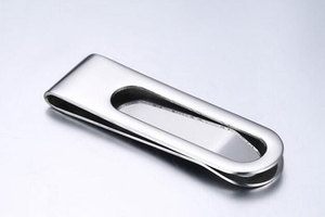Venta al por mayor magnética, de titanio Mens cartera dinero Clip de titular de la tarjeta de crédito de plástico de fibra de carbono Clip de dinero - Product Image 3