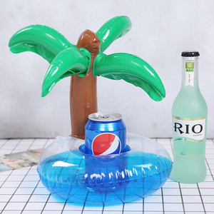 Portabicchieri gonfiabile per piscina con palma da cocco da spiaggia - Product Image 3