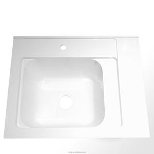 <span class=keywords><strong>Lavabo</strong></span> in Acrilico per <span class=keywords><strong>Bagno</strong></span>, <span class=keywords><strong>Vasca</strong></span> Multiuso da Incasso in SMC con Mobiletto - Product Image 1