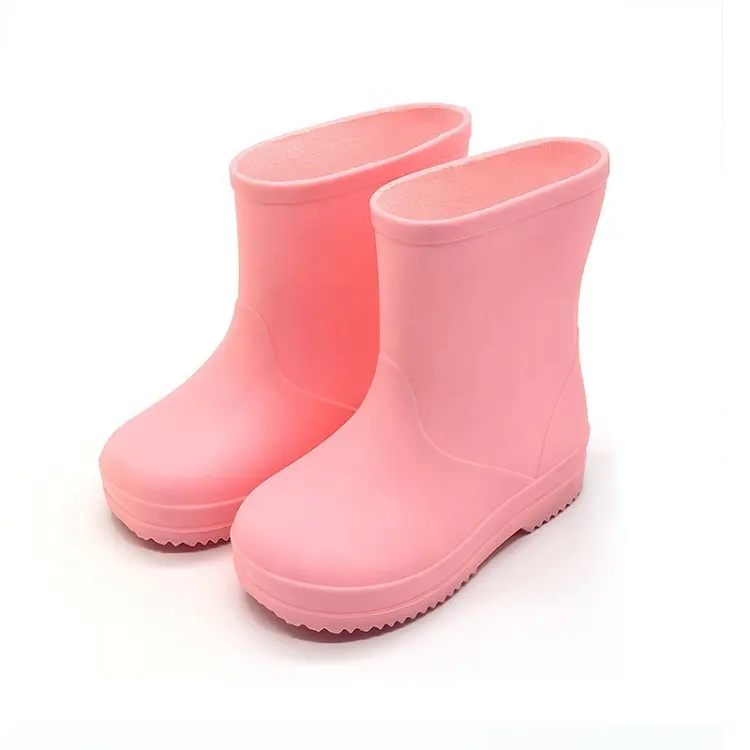 Desgin di modo personalizzato puro Per Bambini Da Pioggia portatile impermeabile stivali da pioggia in gomma bambino caviglia galosce antiscivolo stivali di gomma