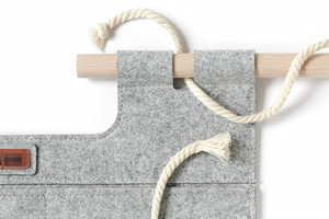 Organisateur <span class=keywords><strong>mural</strong></span> <span class=keywords><strong>de</strong></span> <span class=keywords><strong>bureau</strong></span> en feutre avec poches pour outils, papeterie et bricolage, motif porte-bonheur - Product Image 3