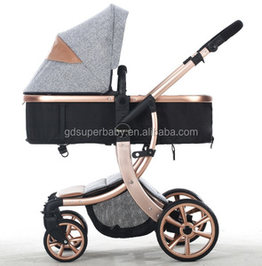Poussette bébé de luxe 3 en 1, nouvelle collection russe, haute qualité, paysage panoramique, quatre roues, chariots pour bébés - Product Image 3