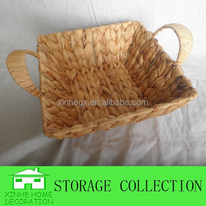 XH Water Hyacinth seagrass wicker cestino portaoggetti per pane alla frutta intrecciato a mano - Product Image 4