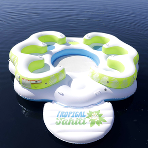 Auvent flottant gonflable en PVC Sun <span class=keywords><strong>Pleasure</strong></span> Tahiti pour le surf, 6 à 8 personnes, écologique, pompe non incluse - Product Image 4