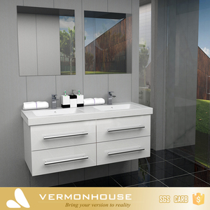 Vermont Fregadero De Resina Blanca lámpara de <span class=keywords><strong>Pie</strong></span> Moderna Tocadores de baño <span class=keywords><strong>con</strong></span> Lavabo de <span class=keywords><strong>Pie</strong></span> - Product Image 5