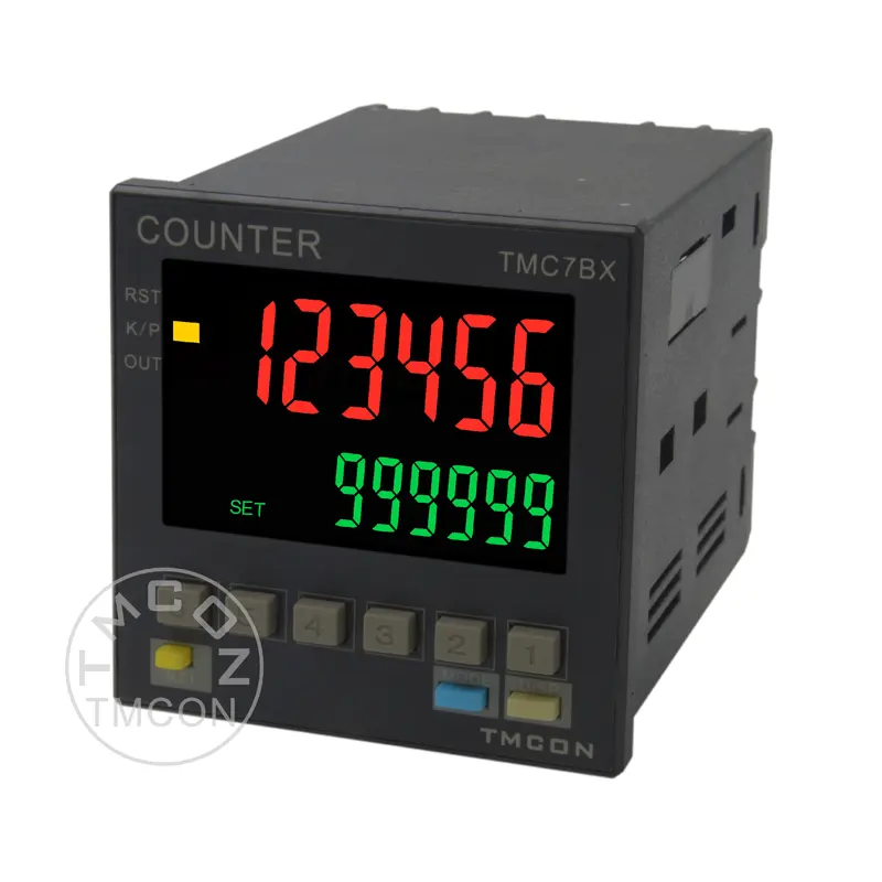 TMC7BX H7BX Tmcon 6 Digit 72*72Mm Lcd-scherm Intelligente Hoge Snelheid Digitale Teller Lengte Meter Met Totaal en Batch Count