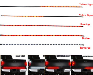 <span class=keywords><strong>60</strong></span> "Voiture SUV LED Fonction Arrière Hayon N ° Lumière De Frein Bar Bande Camion Jeep - Product Image 2