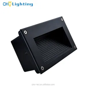 Đen/Xám/Trắng Hiên Nhà Sân Vườn Foyer Chiếu Sáng 3W Led Bước Ánh Sáng Ngoài Trời Ip65