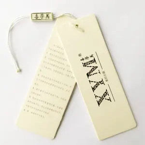 Custom Made Clothing Circular Shape Hang Tag Label for Wedding/Party/Birthday Heart Price Coated Paper Tag