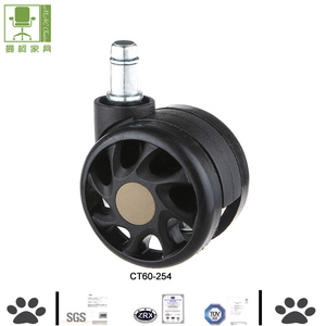 Composants de meubles chaise <span class=keywords><strong>roulettes</strong></span> 50/60mm roues en nylon pour chaise de bureau pièces de rechange - Product Image 4