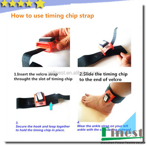 Triatlón Race Timing chip bands Neopreno <span class=keywords><strong>Tobillo</strong></span> Correa <span class=keywords><strong>Pulsera</strong></span> con Logo - Product Image 5