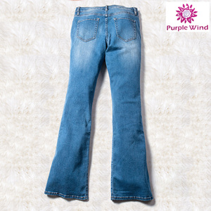Fiable et pas cher accepter OEM dame <span class=keywords><strong>jean</strong></span> bleu clair flare <span class=keywords><strong>jean</strong></span> - Product Image 6