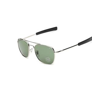 Мужские винтажные Квадратные Солнцезащитные очки с логотипом, UV400 - Product Image 6